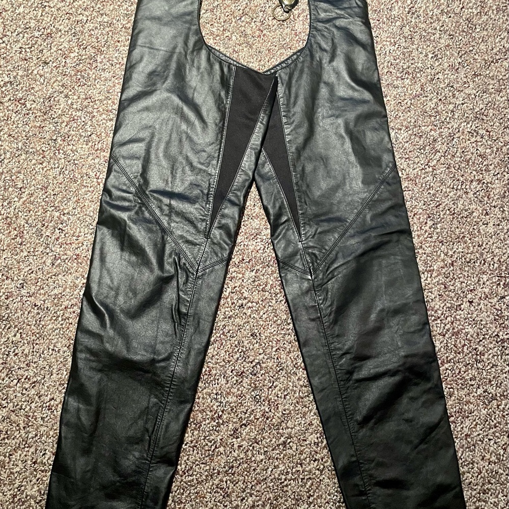 Harley-Davidson Black Genuine Leather Chaps